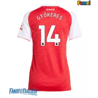 Arsenal Viktor Gyokeres #14 Tricou Fotbal Replică 2025-26 Femei Acasa